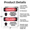 Signmission Safety Culture Sign, 7 in Width, Aluminum, Rectangle, Bilingual OS-2PACK-DS-A-710-VS-1517 - alternate 2